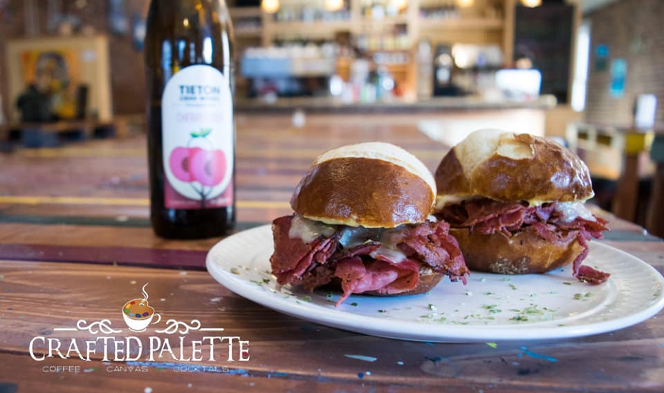 Roast Beef Sliders at Crafted Palette in Reno Nevada