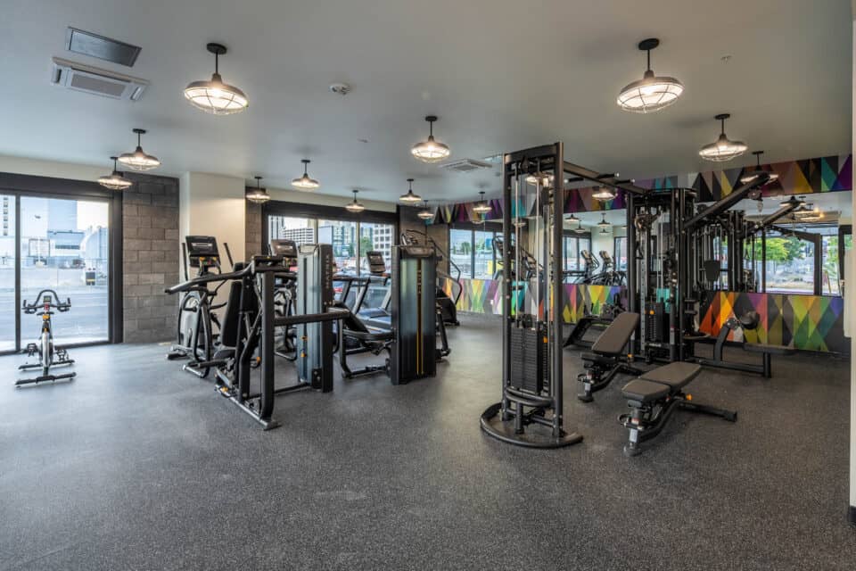 Workout Equipment in Community Gym