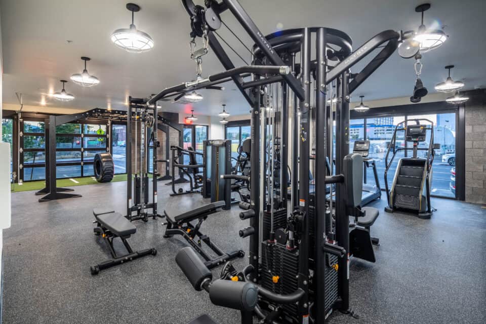 Workout Equipment in Community Gym